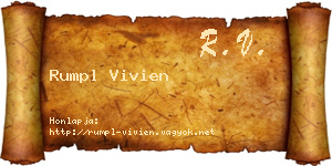 Rumpl Vivien névjegykártya